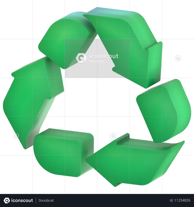 Símbolo de reciclagem  3D Icon