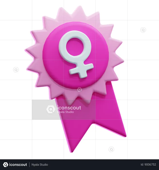 Símbolo feminino  3D Icon