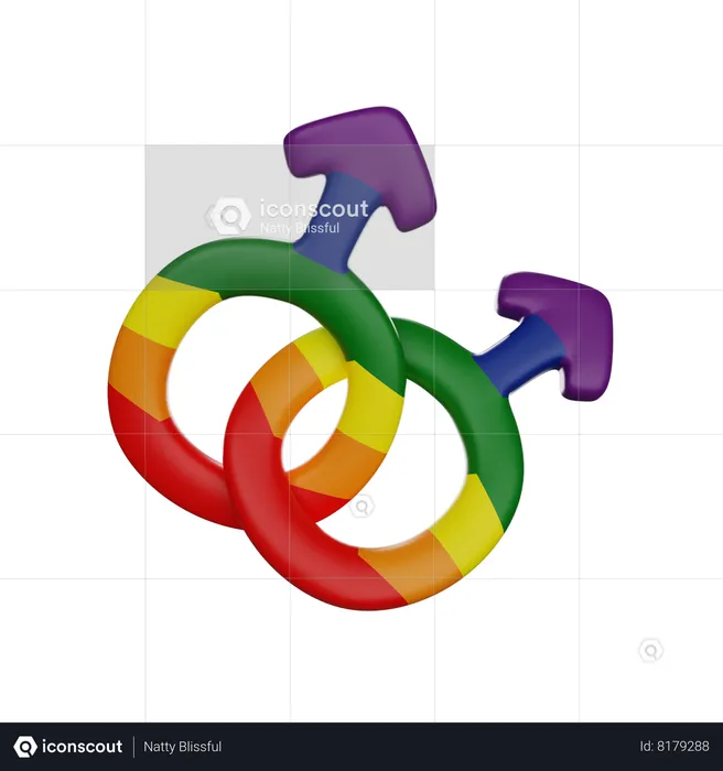 Símbolo homosexual  3D Icon