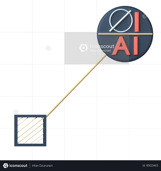 Símbolos de dimensionamento e tolerância do retângulo da área alvo  3D Icon