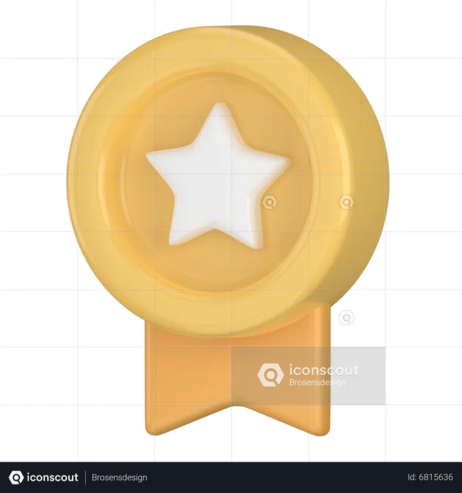 Simple Badge  3D Icon