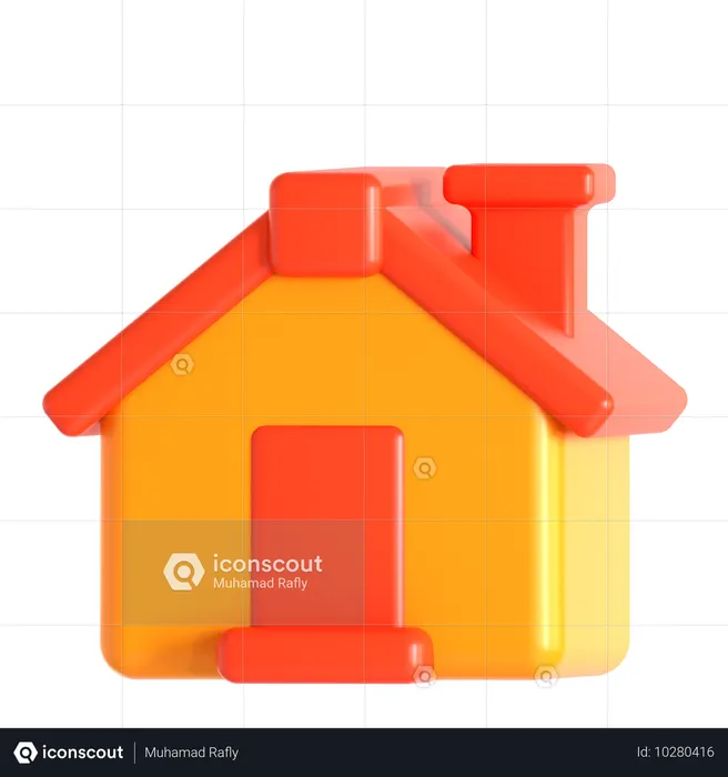 간단한 집  3D Icon