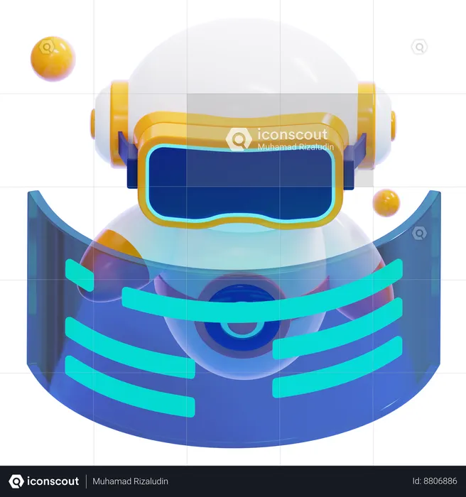 Simulação de robô  3D Icon