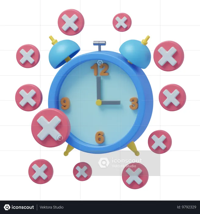 Sin alarmas configuradas Disfruta de tu tiempo libre  3D Icon