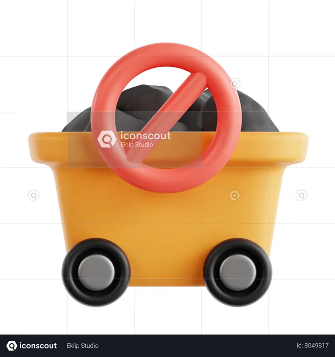 Sin carbón  3D Icon