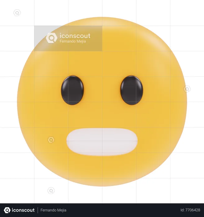 Sin habla Emoji 3D Icon