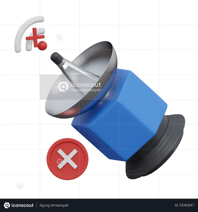 Sin señal  3D Icon