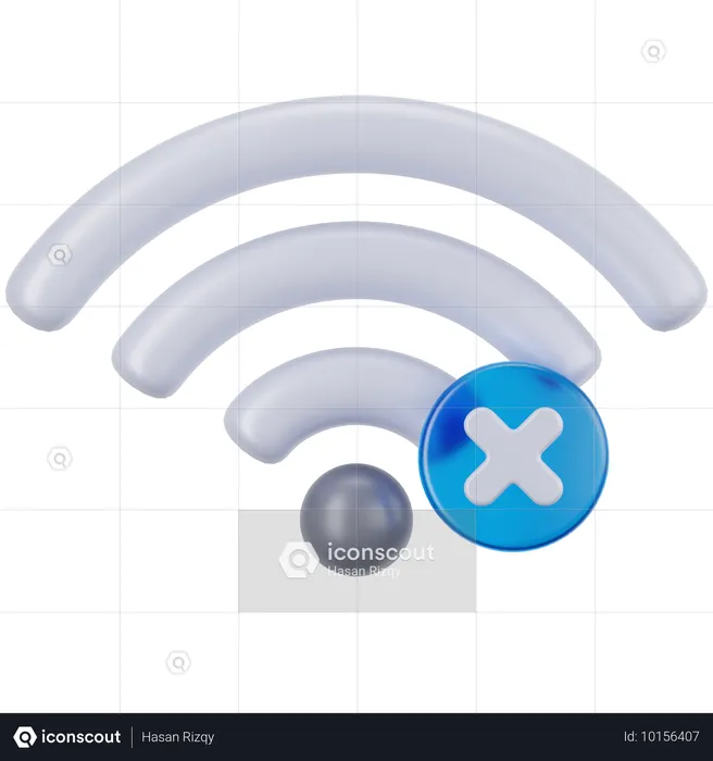 Sin señal wifi  3D Icon