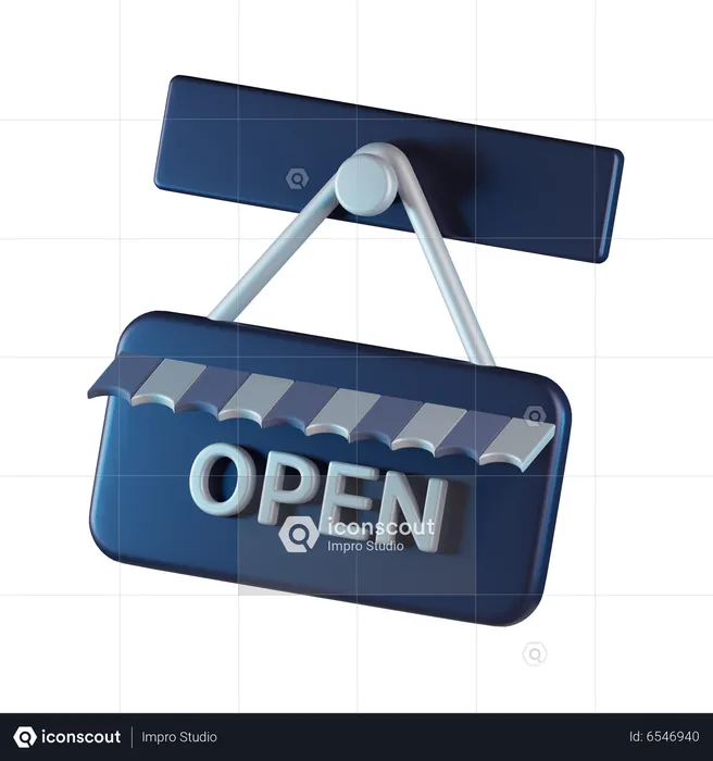 Sinal aberto  3D Icon