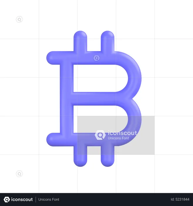 Bitcoin  3D Icon