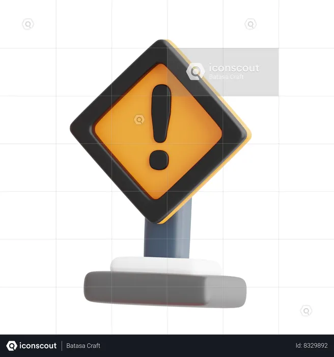 Sinal de cuidado  3D Icon