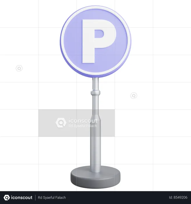 Sinal de estacionamento  3D Icon