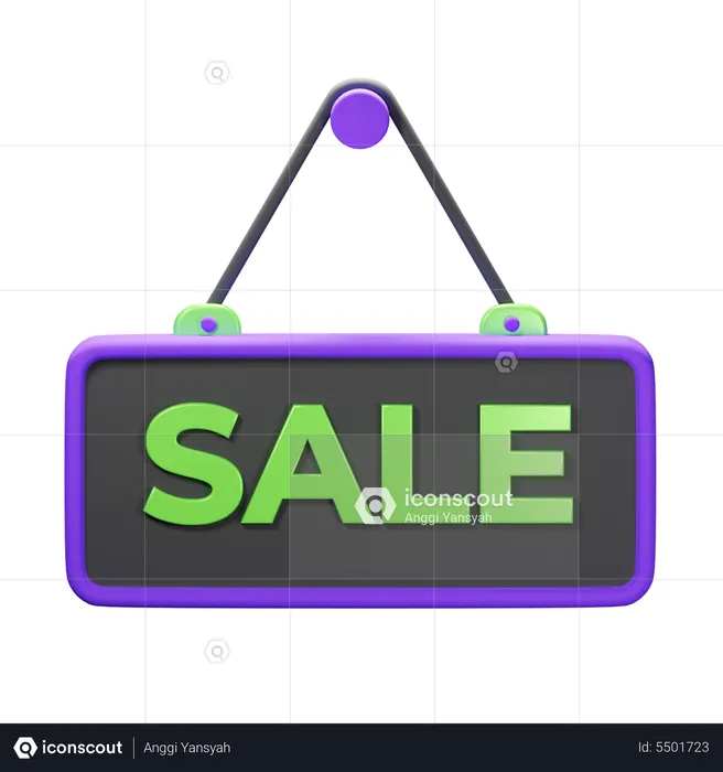 Sinal de venda  3D Icon