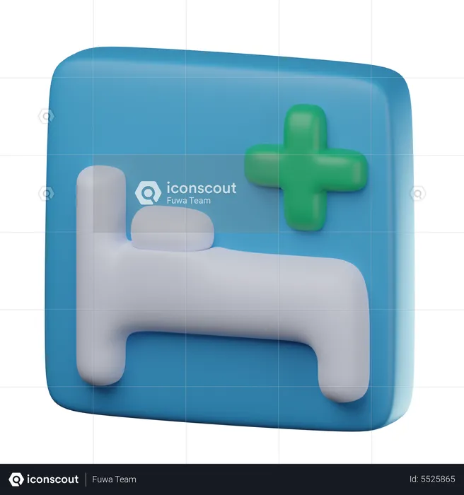 Sinal hospitalar  3D Icon