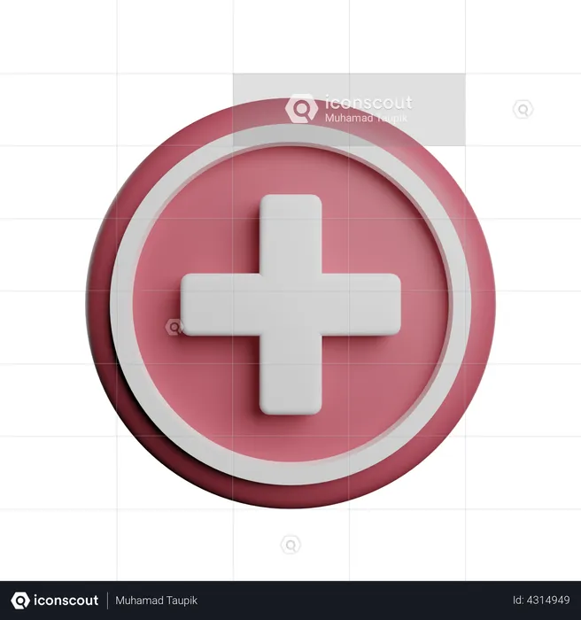 Sinal médico Logo 3D Logo