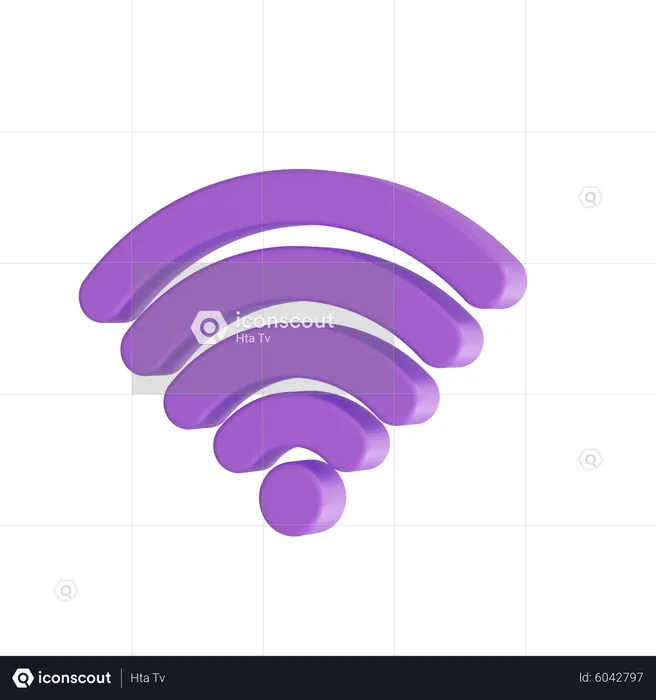 Sinal wi-fi  3D Icon