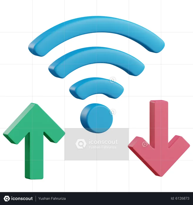 Sinal wi-fi  3D Icon