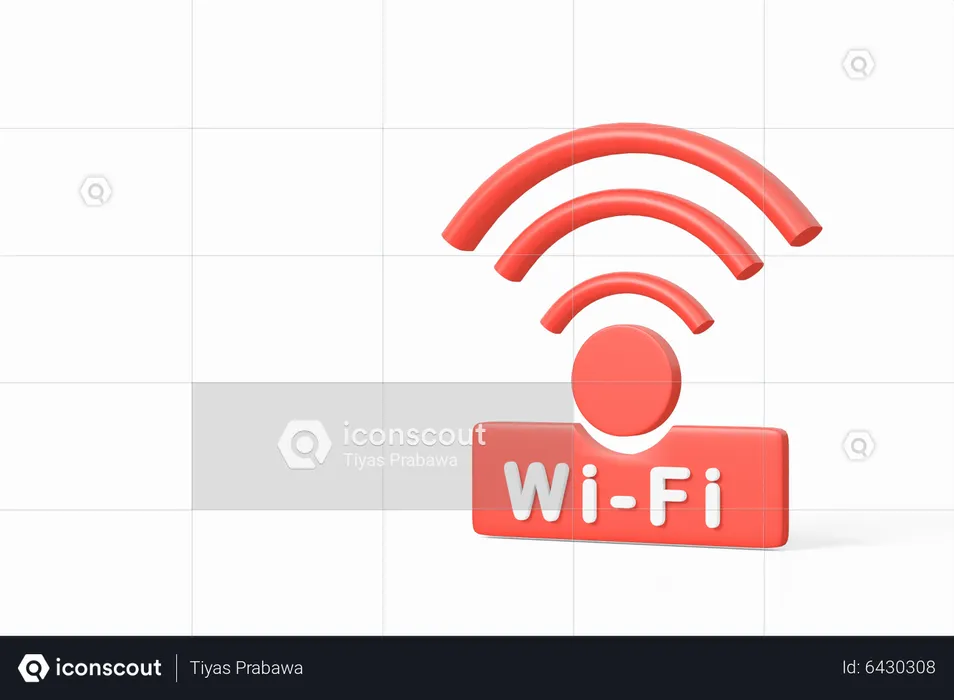 Sinal wi-fi  3D Icon