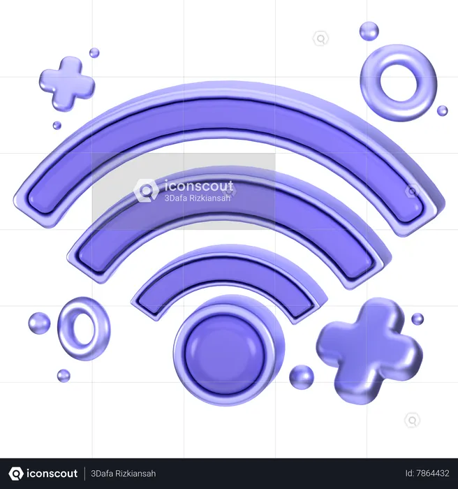 Sinal wi-fi  3D Icon