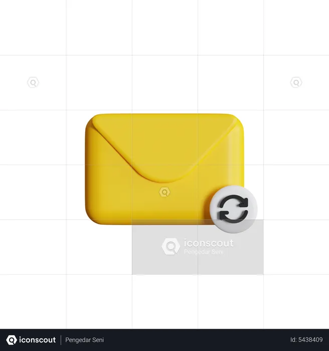 Sincronizar correo  3D Icon