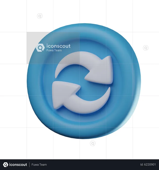 Sincronizar  3D Icon