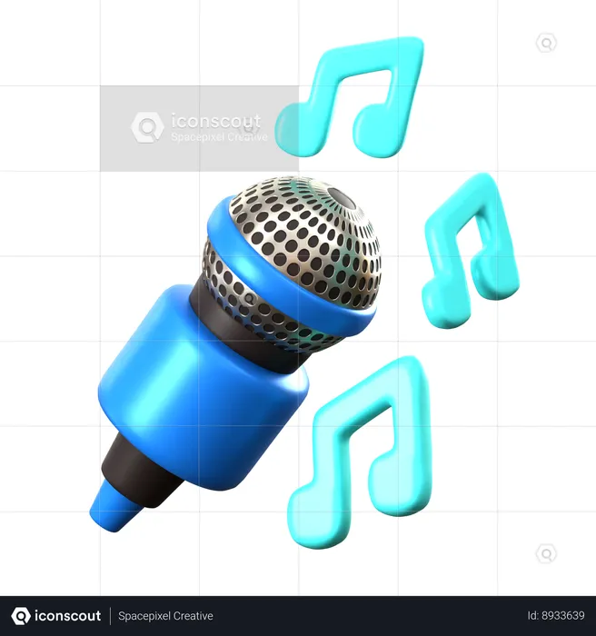 Sing  3D Icon