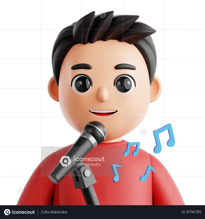 Singer  3D Icon