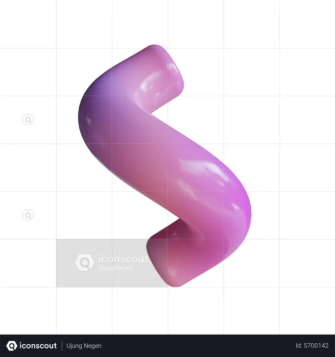 Single twirl  3D Icon