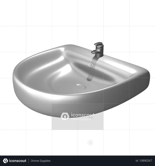 Sink  3D Icon