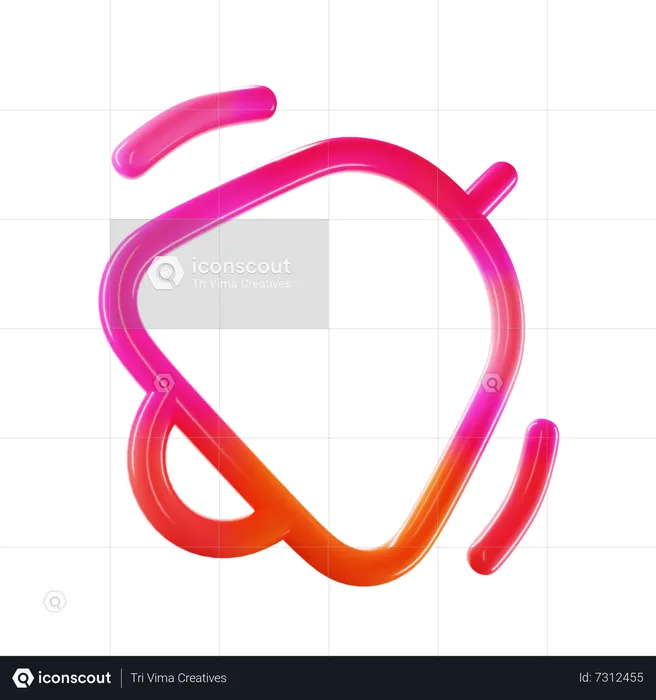 Sino de notificação  3D Icon