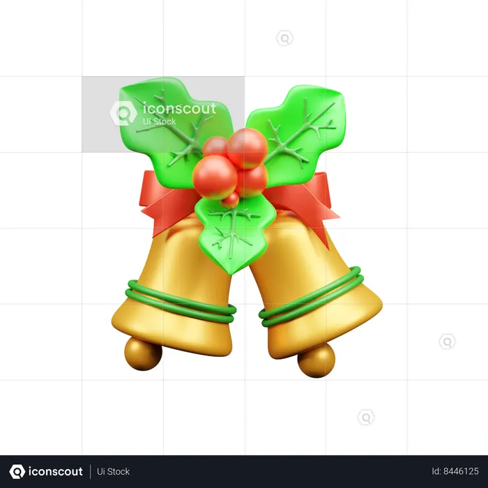 Sinos de natal  3D Icon