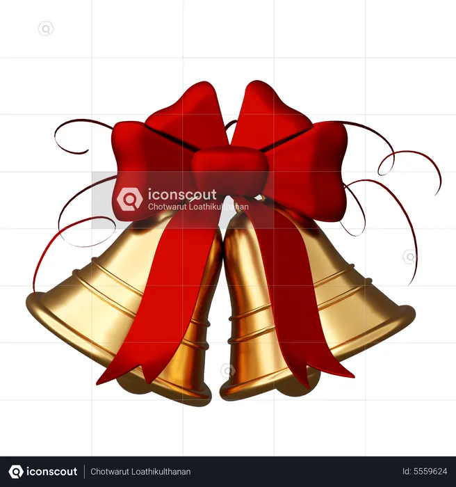 Sinos de natal  3D Icon