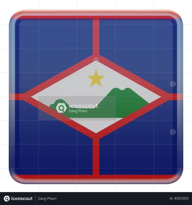 Sint Eustatius Flag Flag 3D Illustration