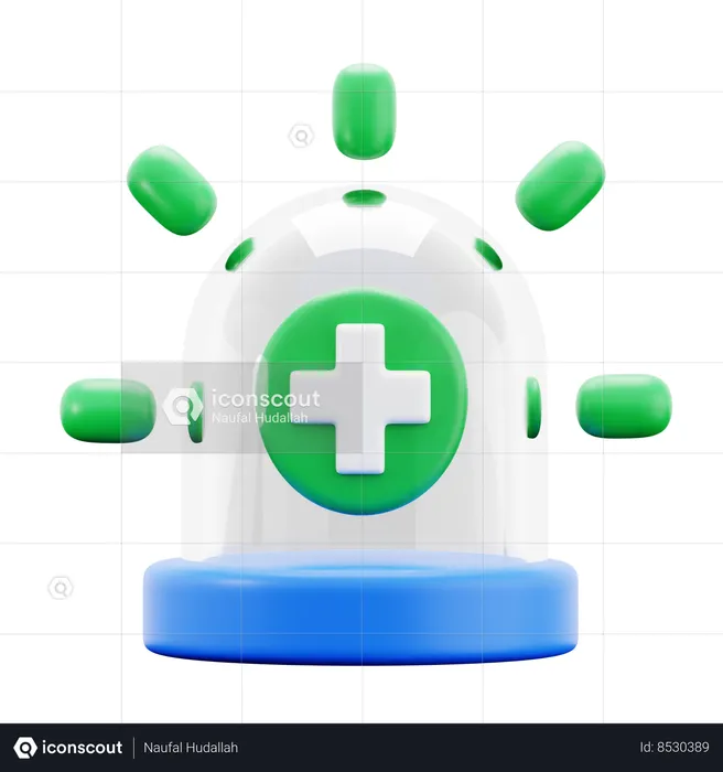 Sirena de ambulancia  3D Icon