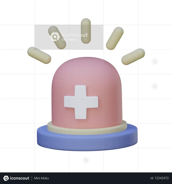 Sirène d'alerte  3D Icon