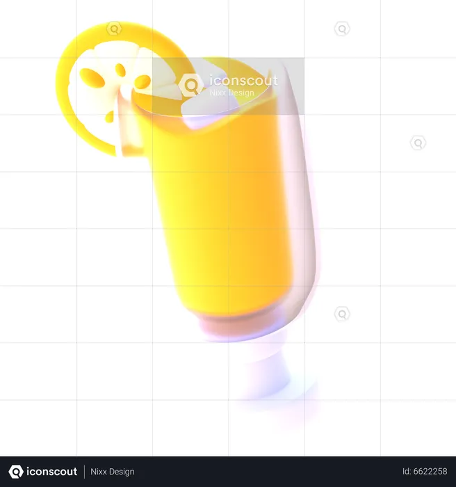 Sirop d'orange  3D Icon