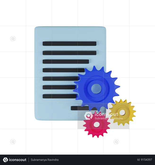 Sistema de gestión de contenidos  3D Icon