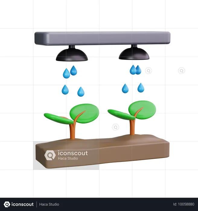 Sistema de irrigação  3D Icon