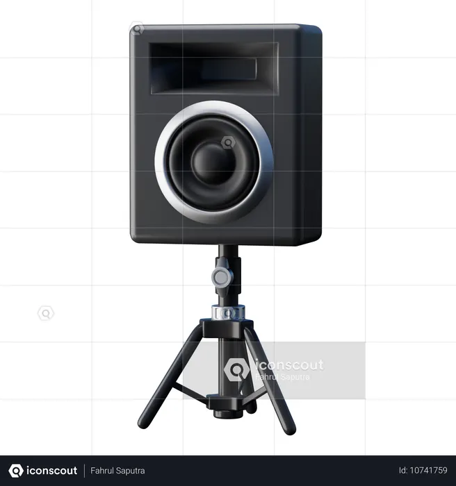 Sistema de som  3D Icon