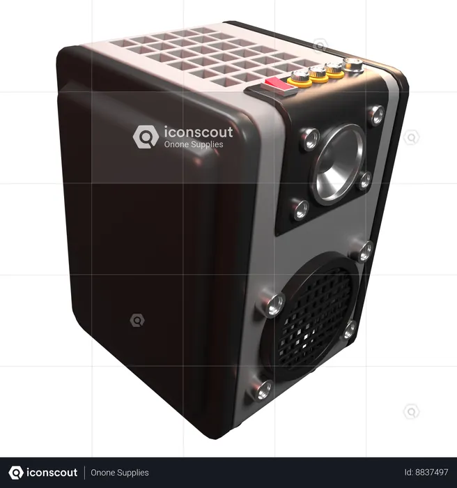 Sistema de sonido  3D Icon