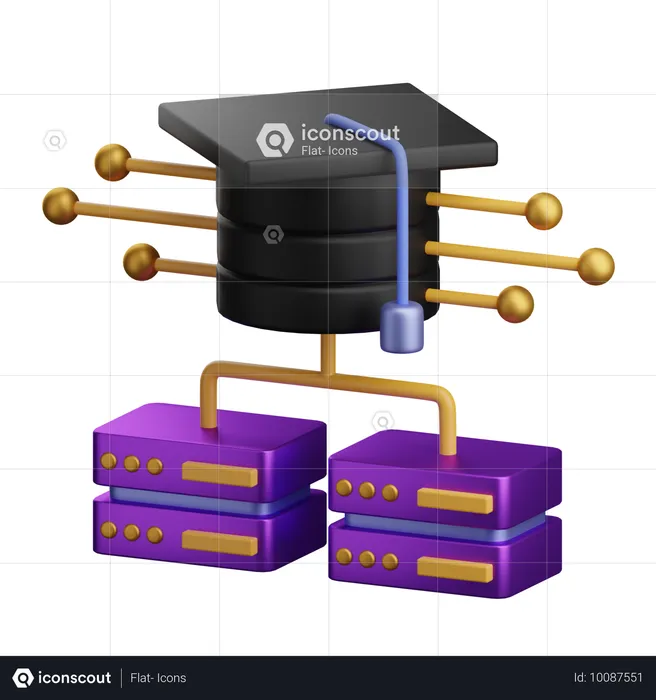 Sistema inteligente  3D Icon