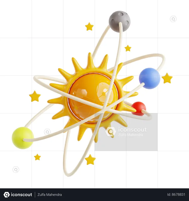 Sistema solar  3D Icon