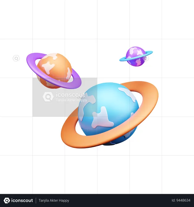 Sistema solar  3D Icon