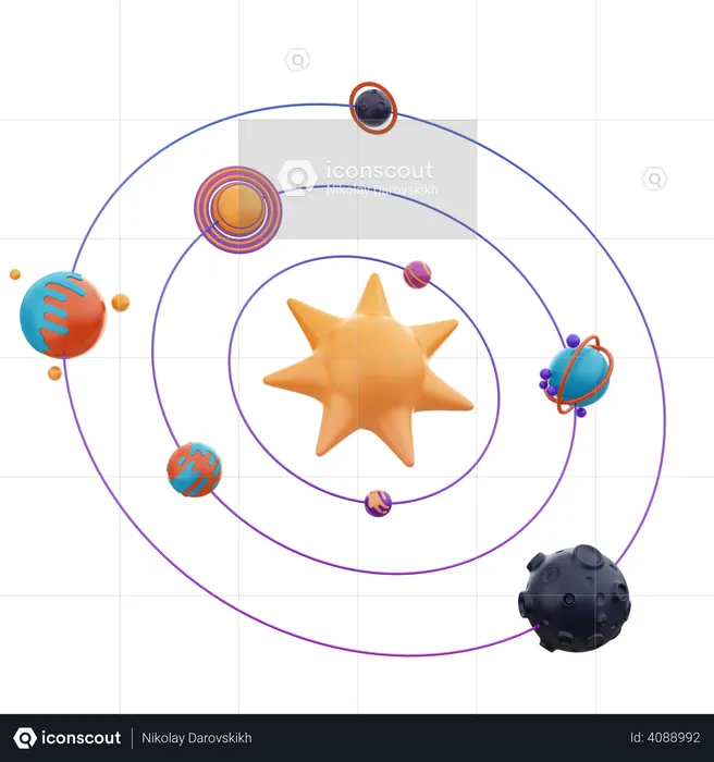 Sistema solar  3D Illustration