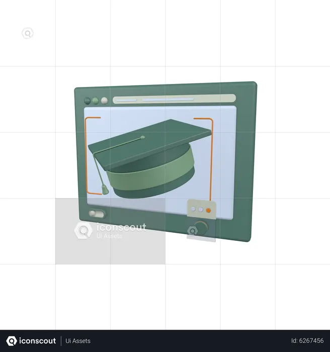 Site de aprendizagem  3D Icon