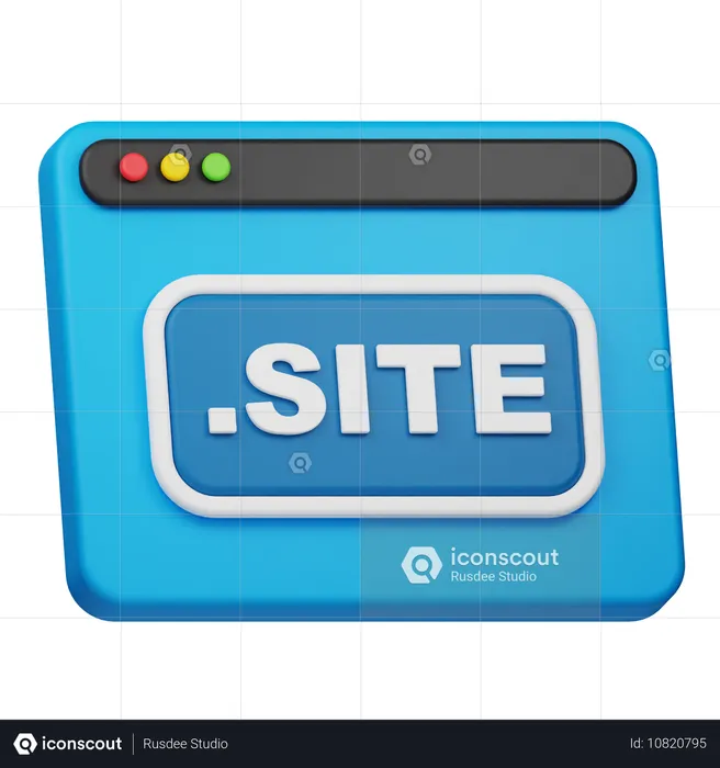 SITE Domain  3D Icon