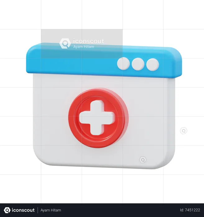 Site do hospital  3D Icon