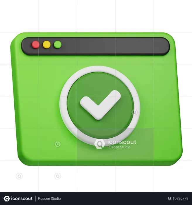 Site verificado  3D Icon