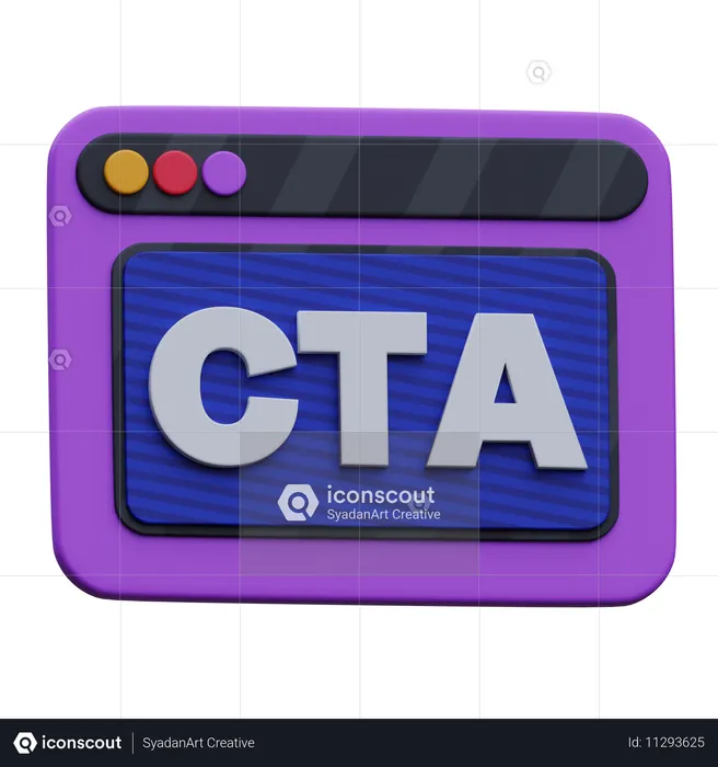 Site web de la CTA  3D Icon