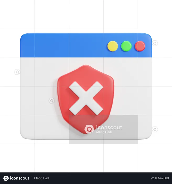 La protection du site Web a échoué  3D Icon